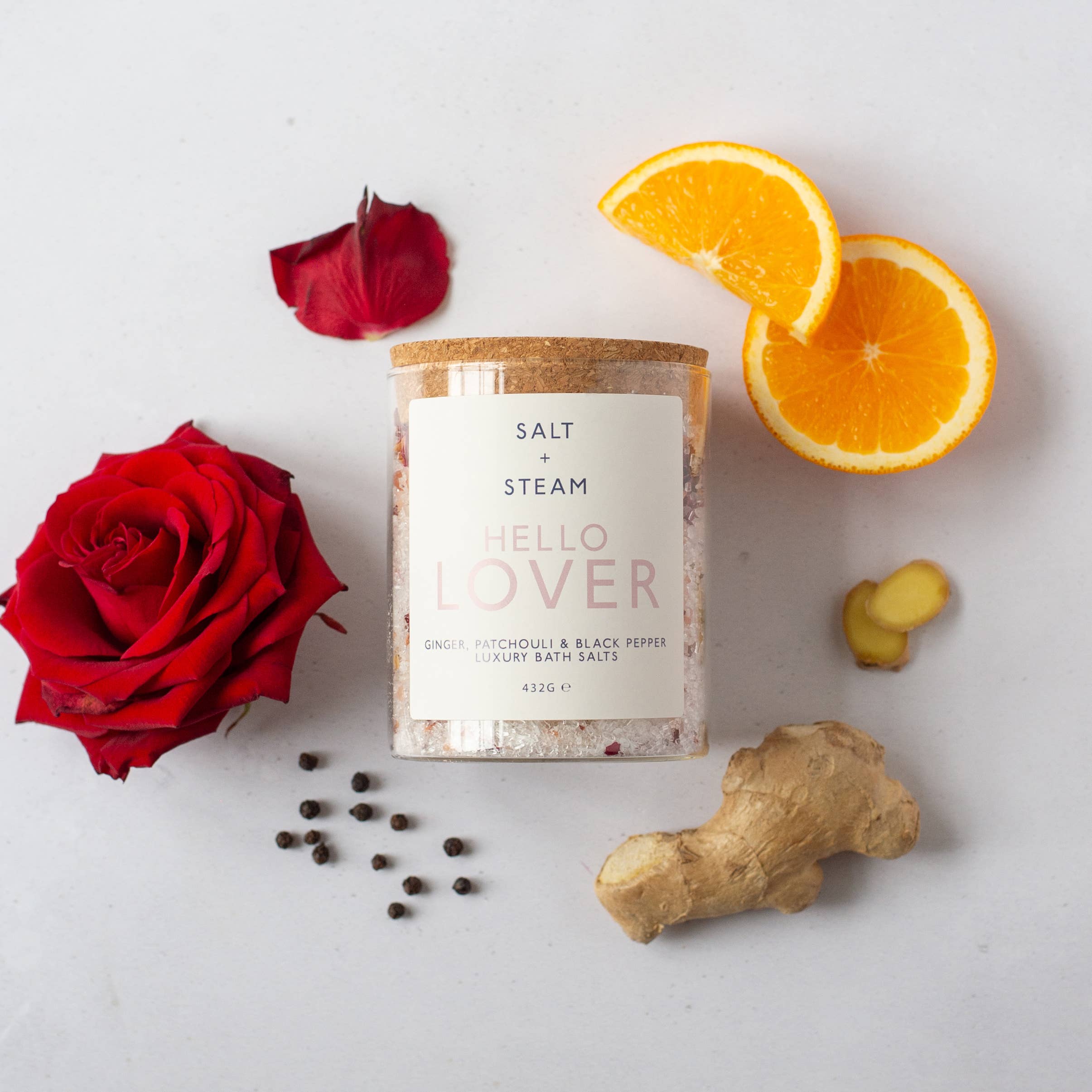 Hello Lover Ginger & Patchouli Bath Salts | Relaxing Soak