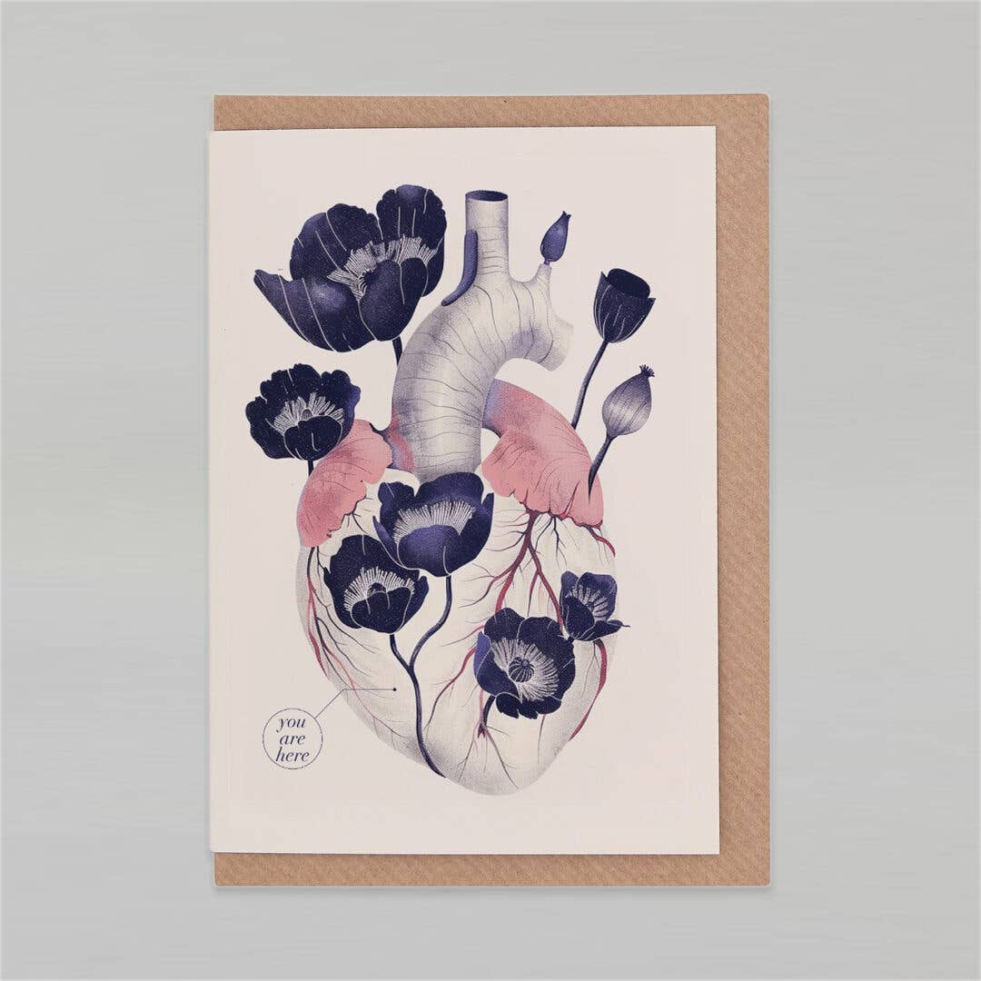 You're here in my heart | Love Card | Friendship Card