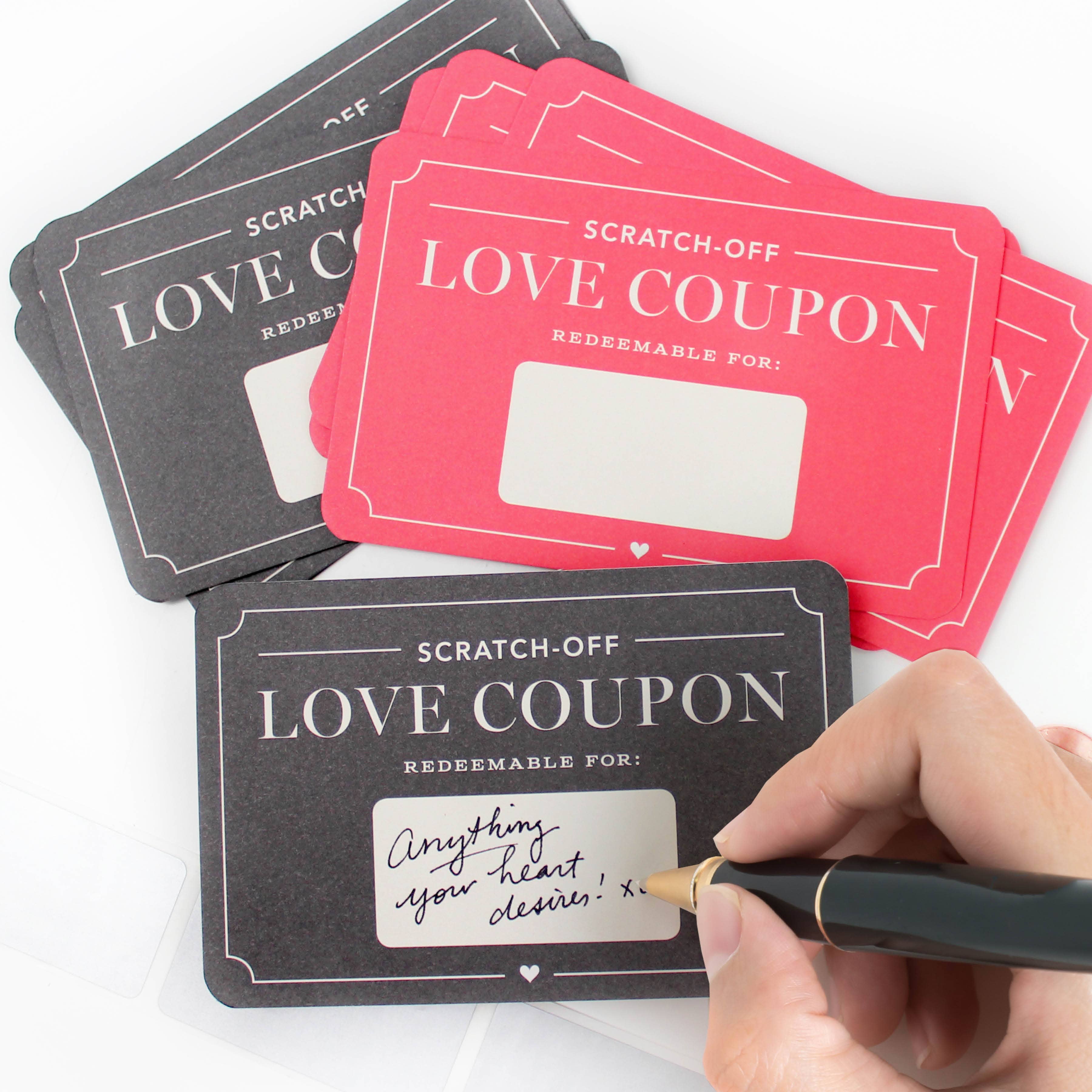 Scratch-off Vouchers - Love Coupons